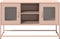 vidaXL - Tv-meubel - 100,5x39x60,5 - cm - staal - roze
