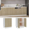 vidaXL - Onderkast - Lyon - 60x46x81,5 - cm - bewerkt - hout - sonoma - eikenkleurig