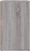 vidaXL - Nachtkastje - 50x36x60 - cm - bewerkt - hout - grijs - sonoma - eikenkleurig
