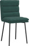 vidaXL - Eetkamerstoelen - 2 - st - fluweel - donkergroen