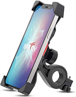 Happygetfit - Fiets Telefoonhouder, Universele Fiets Motorfiets Mobiele Telefoonhouder, Smartphonehouder Klem, 360 Graden Draaibaar, Voor Alle 3,5-6,5 Inch Mobiele Telefoons