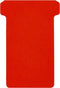 T-kaart djois formaat 2 48mm rood 100st | 5 stuks
