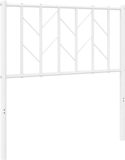 vidaXL - Hoofdbord - 80 - cm - metaal - wit