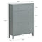 SoBuy FSR89-HG - Schoenenkast - 2 Kleppen 1 Lade - 80 x 25 x 108 cm - Grijs