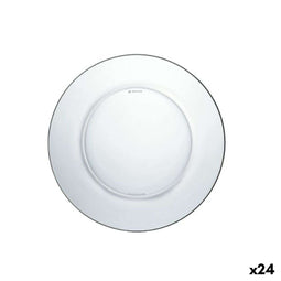 Eetbord Duralex Lys Kristal Transparant Ø 23,5 cm (24 Stuks)