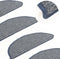 vidaXL - Trapmatten - 15 - st - 56x17x3 - cm - antracietkleurig