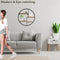 Happy Goods - Wandrek Rond - 42cm - 100% Paulownia Hout en Metaal - Zwart