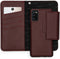 Selencia Hoesje Geschikt voor Samsung Galaxy A41 Hoesje Met Pasjeshouder - Selencia Llyr 2-in-1 Uitneembare Slang Bookcase - Donkerrood