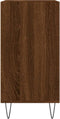 vidaXL - Dressoir - 57x35x70 - cm - bewerkt - hout - bruin - eikenkleur