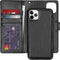 iMoshion Hoesje Geschikt voor iPhone 11 Pro Max Hoesje Met Pasjeshouder - iMoshion Uitneembare 2-in-1 Bookcase met rits - Zwart