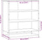 vidaXL - Dressoir - 68x35x76 - cm - bewerkt - hout - en - metaal - grijs - sonoma