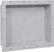 vidaXL - Douchenis - met - 2 - vakken - 41x51x10 - cm - matzwart
