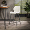 AnLi Style Barstoel boucle lendesteun Wit