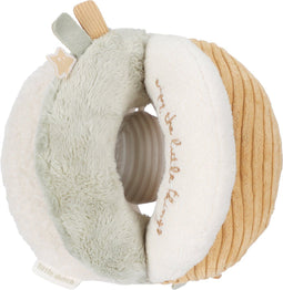 Little Dutch - Grijpbal Newborn Naturals - Zachte stof en verschillende texturen - Wit