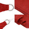 vidaXL - Zonnezeil - 160 - g/m² - 4x4x5,8 - m - HDPE - rood