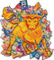 UNIDRAGON Houten Puzzel Voor Volwassenen Dier - Welvarende Stier - 298 stukjes - King Size 31x35 cm