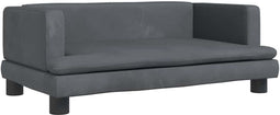 vidaXL - Hondenmand - 80x45x30 - cm - fluweel - donkergrijs