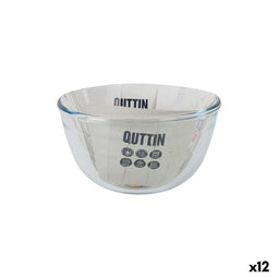 Kom La Mediterránea Quttin Glas 1,1 L 17 x 17 x 10 cm (12 Stuks)