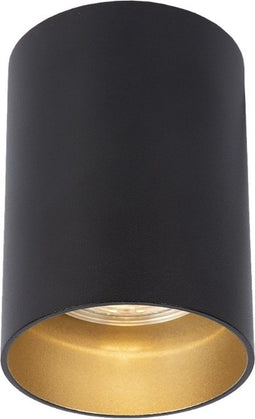 Atmooz - Opbouwspot Nuo Fix Zwart - Plafondspot - Slaapkamer / Woonkamer - Hoogte 10cm