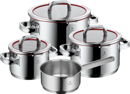 WMF Function Set - Kookpannenset 4 pannen - Geschikt voor alle warmtebronnen incl. inductie - RVS (4 stuks)
