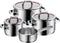 WMF Function Set - Kookpannenset 4 pannen - Geschikt voor alle warmtebronnen incl. inductie - RVS (4 stuks)