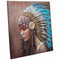 Schilderij Alexandra House Living Life Canvas Sparrenhout 100 x 3 x 100 cm