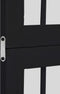 vidaXL - Kamerscherm - met - 5 - panelen - massief - paulowniahout - zwart