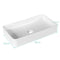 Coast Wastafel Keramiek met Afvoer - 60 x 35 x 11 cm - Wit