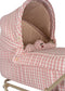 Konges Sløjd Poppenwagen/Doll Pram Vintage - Opvouwbaar - Powder Pink Check