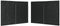 vidaXL - Tentwanden - met - ritssluiting - PE - antraciet - 2 - st