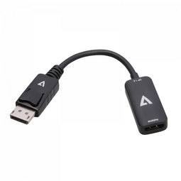 V7 V7DPHDMIACTV - Adapter DisplayPort naar HDMI - 4K Ultra HD - Zwart