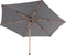 4 Seasons Azzurro parasol Ø300 cm antraciet solefin - houtlook frame