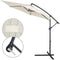 Kingsleeve Zweefparasol - Ø300cm UV bescherming 80+ - Crème