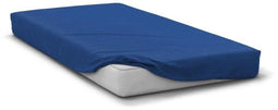 Hoeslaken - HOME LINGE PASSION - HP71767 - 140 x 190 cm + Muts 30 cm - Microvezel - 82 g - Blauw
