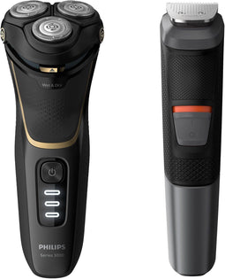 Philips Series 3000 S3333/58 - Scheerapparaat - 5D Pivot & Flex - Wet & Dry - Noir Gold