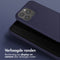 Selencia Hoesje Geschikt voor iPhone 15 Pro Hoesje Met Koord - Selencia Siliconen hoesje met afneembaar koord - Donkerblauw