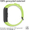 iMoshion Bandje Geschikt voor Honor Band 4 - iMoshion Siliconen band zwarte gesp met design met installatiehulp - Groen