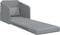 vidaXL - Ligbed - en - zetel - 2-in-1 - Lichtgrijs - 65x80x83 - cm - Stof