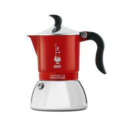 Italiaanse Koffiepot Bialetti FIAMMETTA INDUCTI Rood Aluminium 4 Koppar