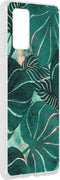 Hoesje Siliconen Geschikt voor Samsung Galaxy S20 Plus - Design Backcover siliconen - Meerkleurig / Monstera