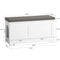 SoBuy FSR136-W - Kattenhuis - Kattenbak Kast - Schoenenbank - Wit