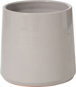 J-Line bloempot Rond - keramiek - grijs - medium - Ø 23 cm