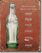 Coca-Cola Wandbord 'Heritage Script' - Metaal - 30 x 40 cm