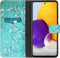 iMoshion Hoesje Geschikt voor Samsung Galaxy A72 Hoesje Met Pasjeshouder - iMoshion Design Softcase Bookcase - Meerkleurig / Blossom