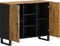vidaXL - Dressoir - met - 2 - deuren - 90x33x75 - cm - massief - mangohout