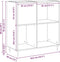 vidaXL - Recordkast - Oud - Hout - 84,5x38x89 - cm - Bewerkt - Hout