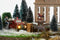 Luville - Village fire truck battery operated - Kersthuisjes & Kerstdorpen