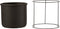 J-Line bloempot Hangend voor binnen - cement - zwart - large - Ø 20 cm
