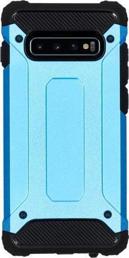 iMoshion Hoesje Geschikt voor Samsung Galaxy S10 Plus Hoesje - iMoshion Rugged Xtreme Backcover - Lichtblauw