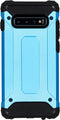 iMoshion Hoesje Geschikt voor Samsung Galaxy S10 Plus Hoesje - iMoshion Rugged Xtreme Backcover - Lichtblauw